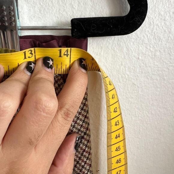 Vintage Plaid Flared Midi Skirt, Grunge, Fairycore,Cottagecore, Academia, Medium - Picture 3 of 4